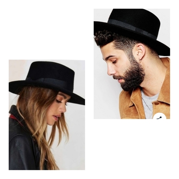 Other - NWT Unisex Black Felt Hat